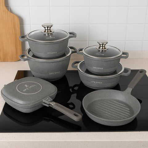 Conjunto de Ollas de Cerámica 19 Piezas Antiadherentes [ÚLTIMAS UNIDADES]