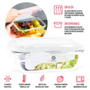 Kit con 15 Frascos Herméticos de Vidrio + 10 Vasos de Vidrio Aruba [¡ÚLTIMAS UNIDADES EN STOCK!]